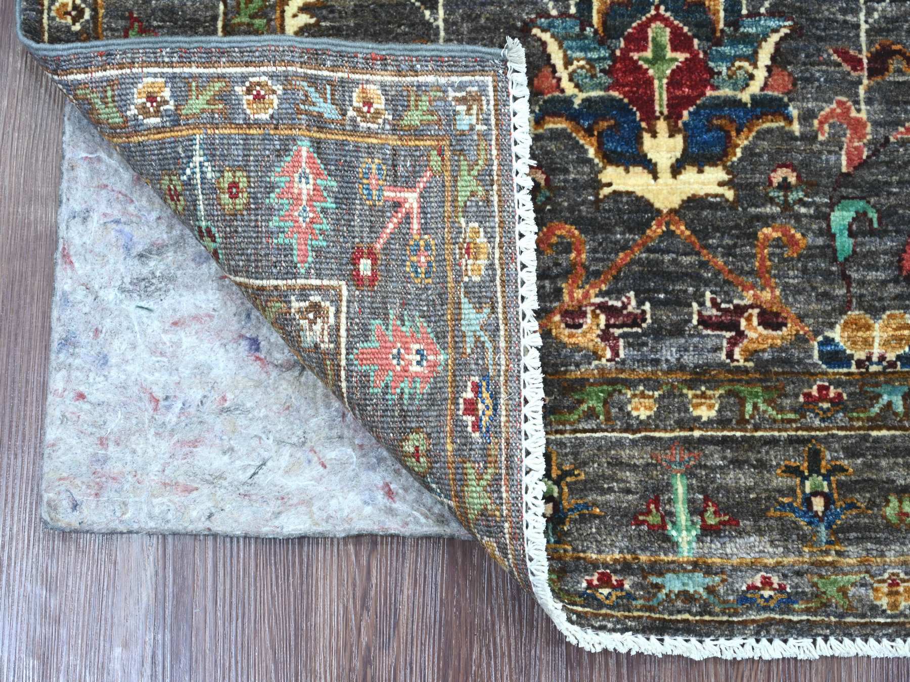 Brown 3'0" x 4'1" Tribal & Geometric Hand knotted Wool Rug - Sku: O022066