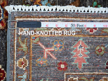Brown 3'0" x 4'1" Tribal & Geometric Hand knotted Wool Rug - Sku: O022066
