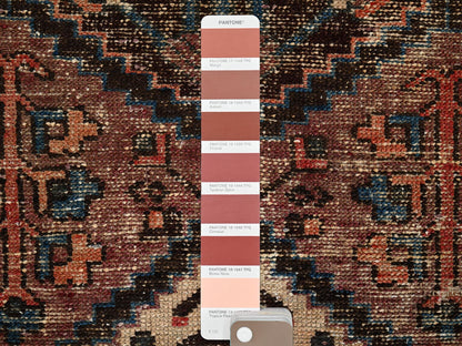 Brown 3'0" x 9'2" Vintage Hand knotted Wool Rug - Sku: O02207