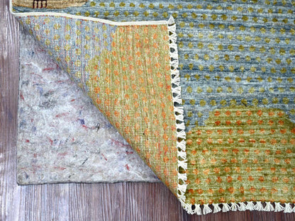 Brown 3'2" x 5'1" Tribal & Geometric Hand knotted Wool Rug - Sku: O022084