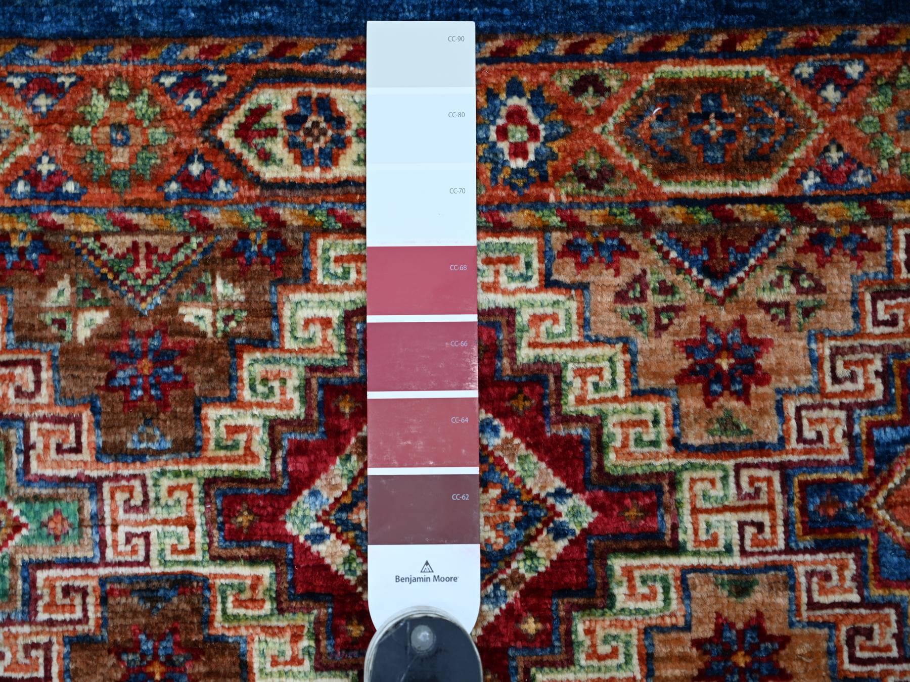 Kazak Tribal & Geometric hand-knotted wool rug in Multicolored, 3' x 5' — SKU O022087 (view 3)