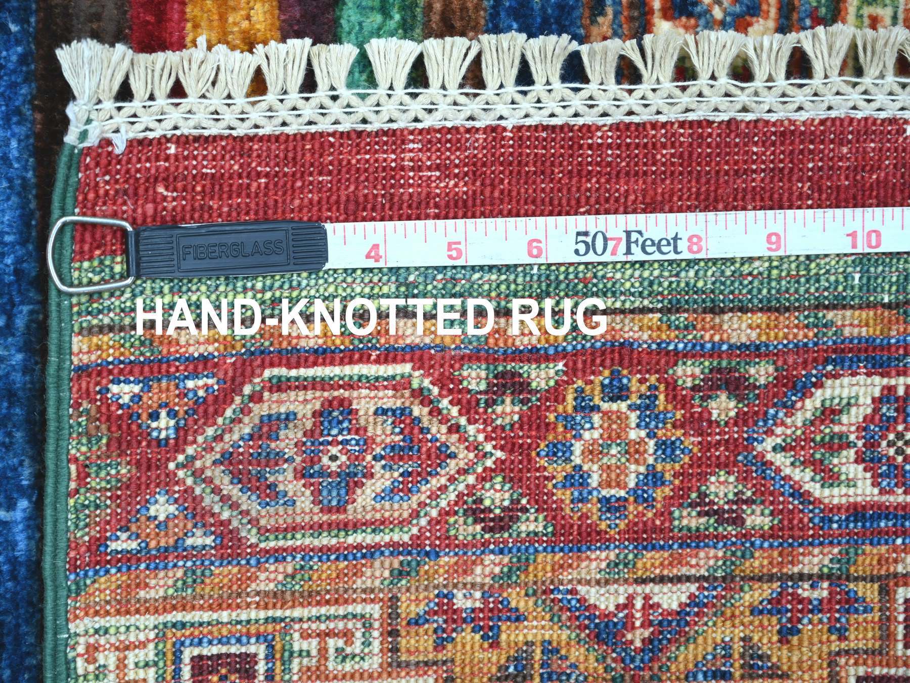 Kazak Tribal & Geometric hand-knotted wool rug in Multicolored, 3' x 5' — SKU O022087 (view 6)
