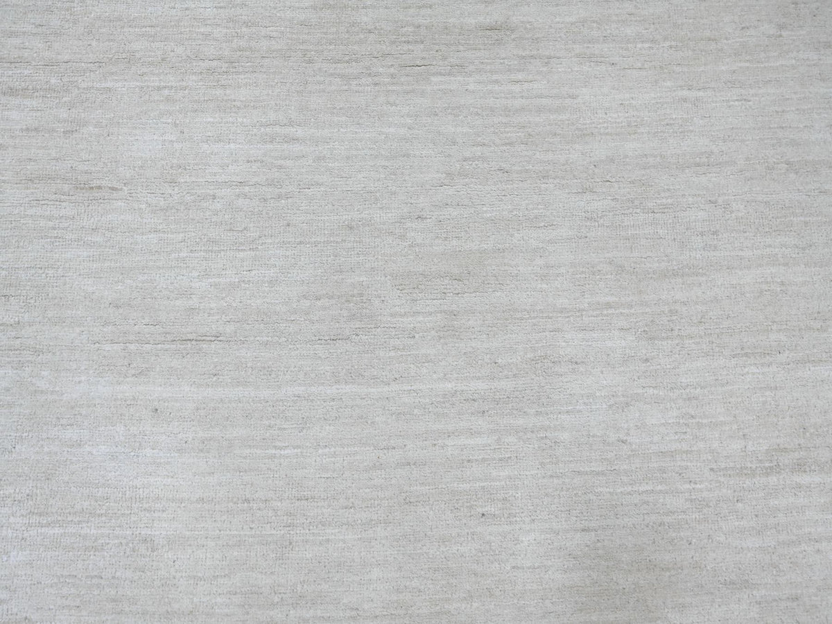 Modern / Contemporary hand-knotted wool rug in Ivory, 8'8" x 11'9" — SKU O022097 (view 8)