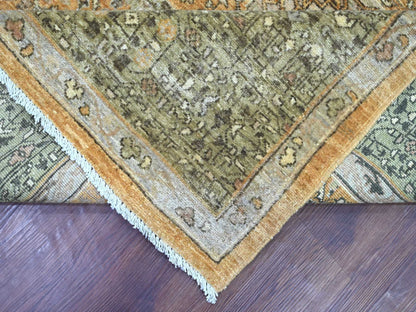 Brown 8'0" x 10'3" Mamluk Hand knotted Wool Rug - Sku: O022098