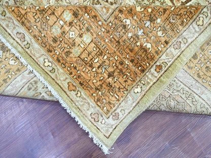 Green 7'11" x 10'0" Mamluk Hand knotted Wool Rug - Sku: O022100