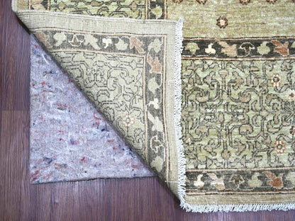 Green 9'3" x 11'8" Mamluk Hand knotted Wool Rug - Sku: O022102