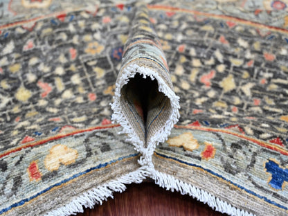 Grey 9'10" x 13'4" Mamluk Hand knotted Wool Rug - Sku: O022105