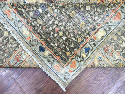 Grey 9'10" x 13'4" Mamluk Hand knotted Wool Rug - Sku: O022105