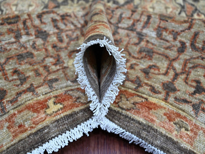 Brown 10'2" x 13'9" Mamluk Hand knotted Wool Rug - Sku: O022108