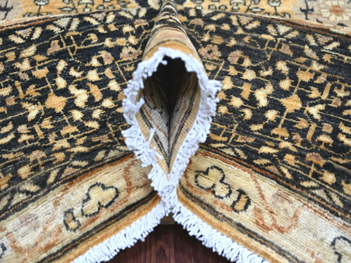 Mamluk Mamluk hand-knotted wool rug in Brown & Black, 10'1" x 13'6" — SKU O022109 (view 5)