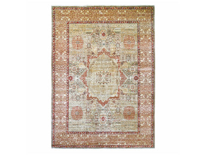 Mamluk Mamluk hand-knotted wool rug in Brown, 10'1" x 13'7" — SKU O022110
