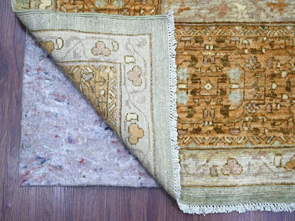 Green 10'0" x 14'6" Mamluk Hand knotted Wool Rug - Sku: O022111