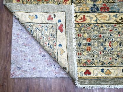 Grey 10'0" x 13'9" Mamluk Hand knotted Wool Rug - Sku: O022114