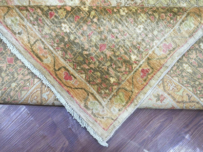 Mamluk Mamluk hand-knotted wool rug in Gray & Brown, 9'9" x 13'4" — SKU O022115 (view 6)
