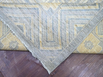 Grey 11'6" x 14'4" Oushak And Peshawar Hand knotted Wool Rug - Sku: O022119