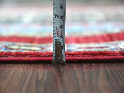 Multicolored 2'0" x 6'1" Tribal & Geometric Hand knotted Wool Rug - Sku: O022143