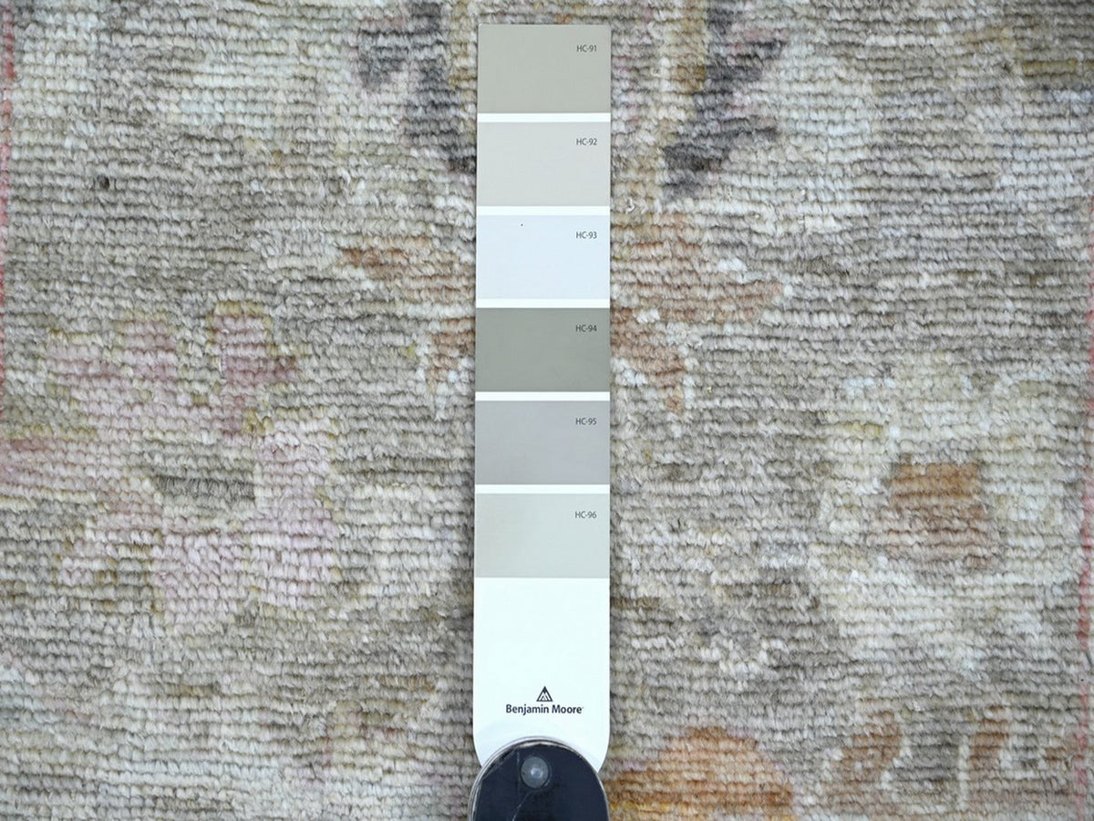 Oushak Oushak hand-knotted wool runner in Gray & Brown, 2'8" x 15'3" — SKU O022155 (view 3)