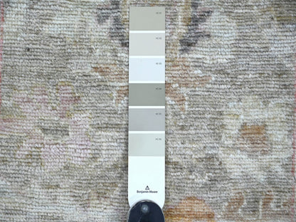 Oushak Oushak hand-knotted wool runner in Gray & Brown, 2'8" x 15'3" — SKU O022155 (view 3)