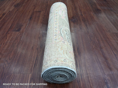 Oushak Oushak hand-knotted wool runner in Gray & Brown, 2'8" x 15'3" — SKU O022155 (view 4)