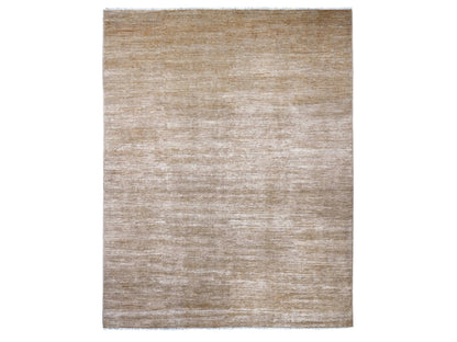 Brown 9'0" x 11'5" Modern and Contemporary Hand knotted Wool Rug - Sku: O022157