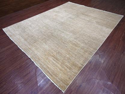 Brown 9'0" x 11'5" Modern and Contemporary Hand knotted Wool Rug - Sku: O022157