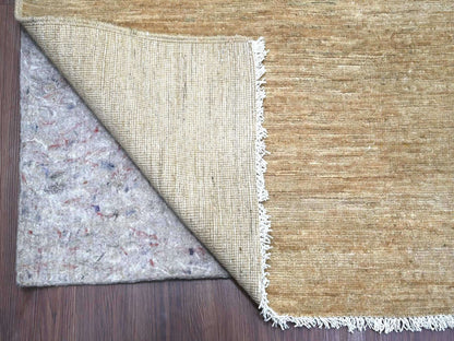 Brown 9'0" x 11'5" Modern and Contemporary Hand knotted Wool Rug - Sku: O022157