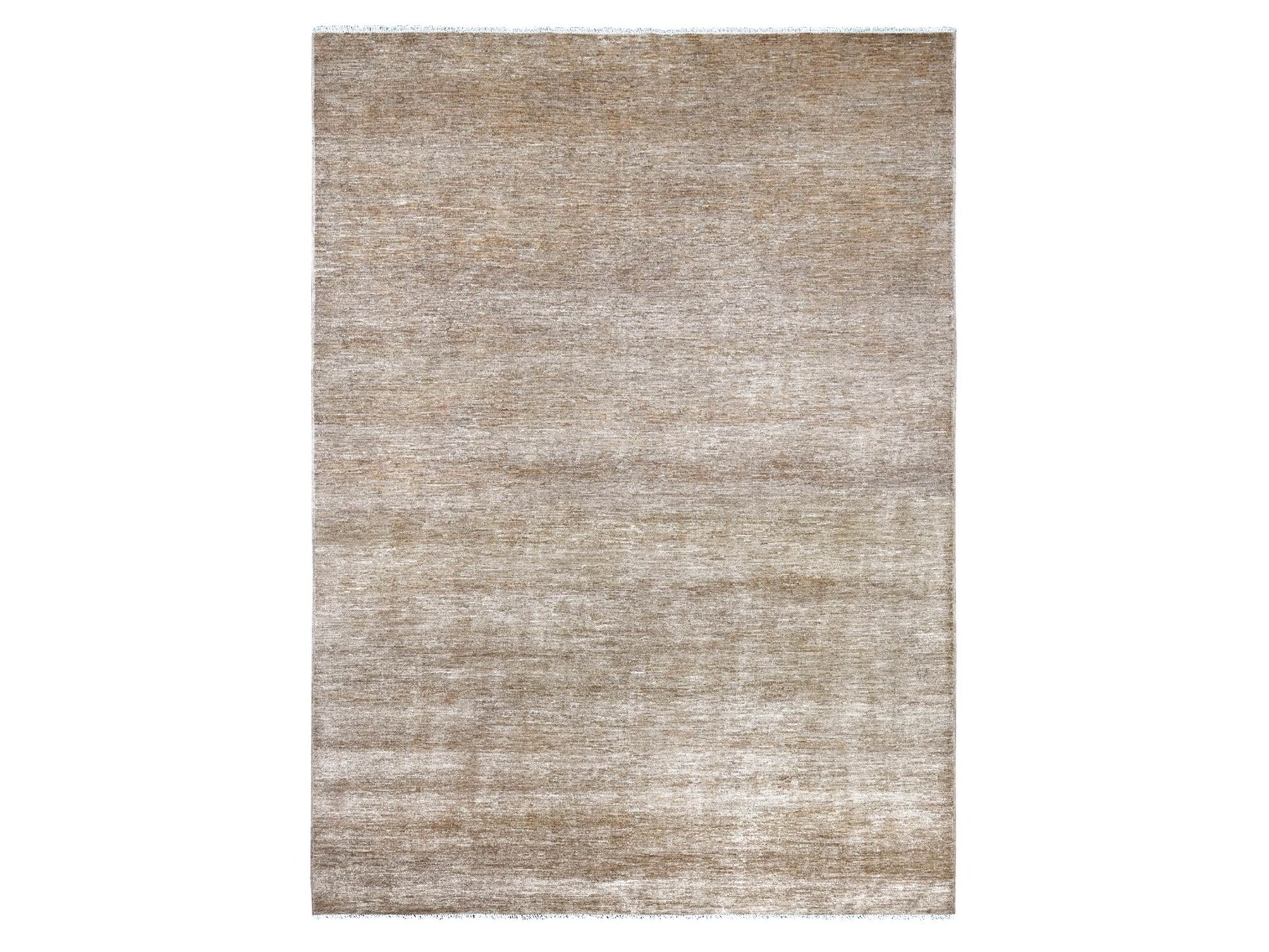 Brown 8'11" x 12'1" Modern and Contemporary Hand knotted Wool Rug - Sku: O022159