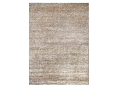 Brown 8'11" x 12'1" Modern and Contemporary Hand knotted Wool Rug - Sku: O022159
