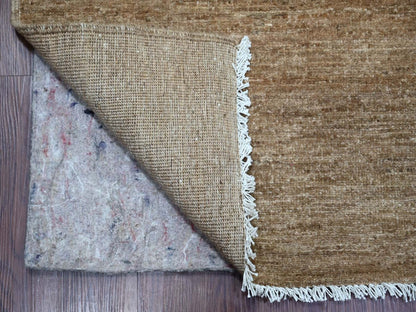 Brown 8'11" x 12'1" Modern and Contemporary Hand knotted Wool Rug - Sku: O022159