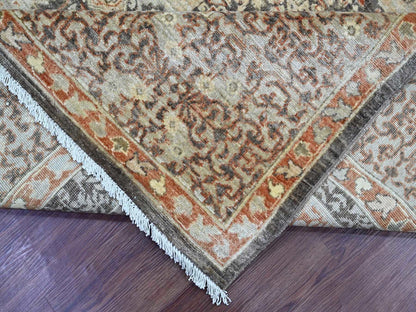 Mamluk Mamluk hand-knotted wool rug in Brown, 8'3" x 9'9" — SKU O022165 (view 6)