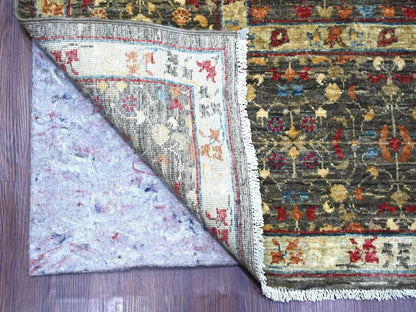 Mamluk Mamluk hand-knotted wool rug in Gray, 8'9" x 11'10" — SKU O022167 (view 4)
