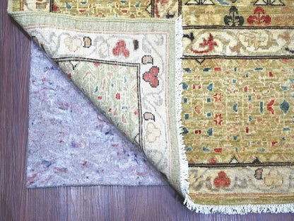 Green 9'11" x 13'5" Mamluk Hand knotted Wool Rug - Sku: O022168