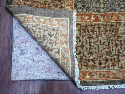 Brown 9'4" x 11'9" Mamluk Hand knotted Wool Rug - Sku: O022169