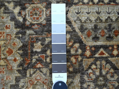 Brown 9'4" x 11'9" Mamluk Hand knotted Wool Rug - Sku: O022169