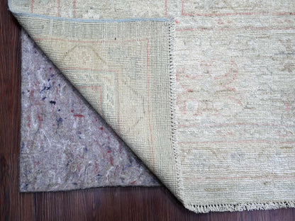 Green 11'5" x 14'7" Oushak And Peshawar Hand knotted Wool Rug - Sku: O022183