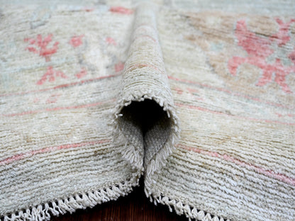 Green 11'5" x 14'7" Oushak And Peshawar Hand knotted Wool Rug - Sku: O022183