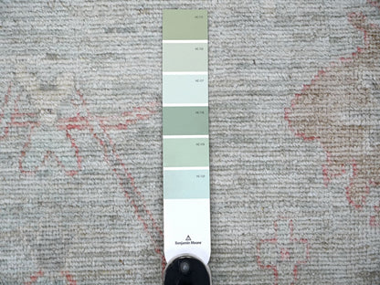 Green 11'5" x 14'7" Oushak And Peshawar Hand knotted Wool Rug - Sku: O022183
