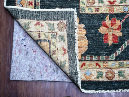 Green 12'1" x 15'7" Oushak And Peshawar Hand knotted Wool Rug - Sku: O022184