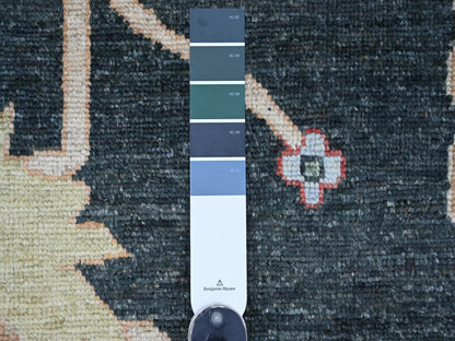 Oushak Oushak hand-knotted wool rug in Green, 12'1" x 15'7" — SKU O022184 (view 7)