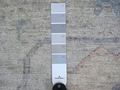 Oushak Oushak hand-knotted wool rug in Gray & Blue, 11'10" x 14'6" — SKU O022185 (view 7)