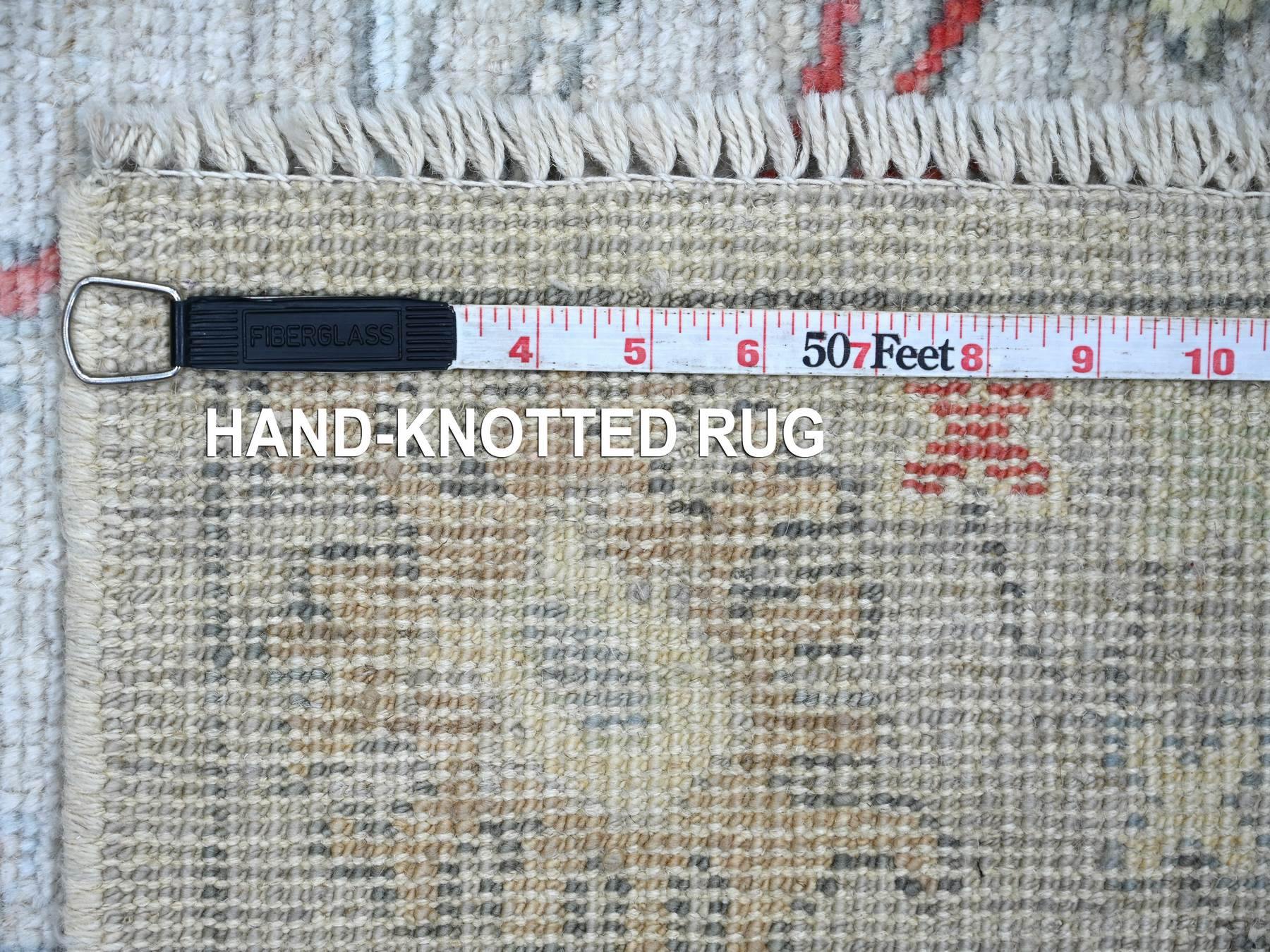 Oushak Oushak hand-knotted wool runner in Gray, 3'3" x 7'10" — SKU O022192 (view 6)