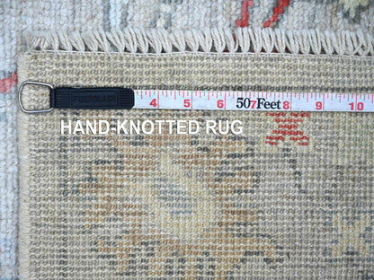 Oushak Oushak hand-knotted wool runner in Gray, 3'3" x 7'10" — SKU O022192 (view 6)