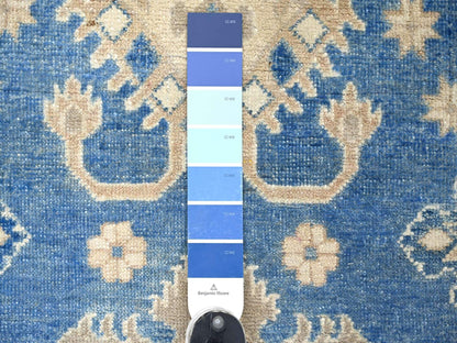 Blue 3'4" x 4'7" Kazak Hand knotted Wool Rug - Sku: O022199