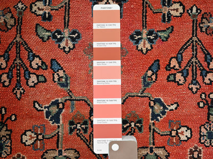 Orange 2'9" x 12'2" Vintage Hand knotted Wool Rug - Sku: O02219