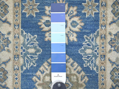 Blue 1'11" x 5'7" Kazak Hand knotted Wool Rug - Sku: O022216