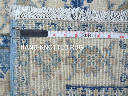 Blue 1'11" x 6'1" Kazak Hand knotted Wool Rug - Sku: O022219