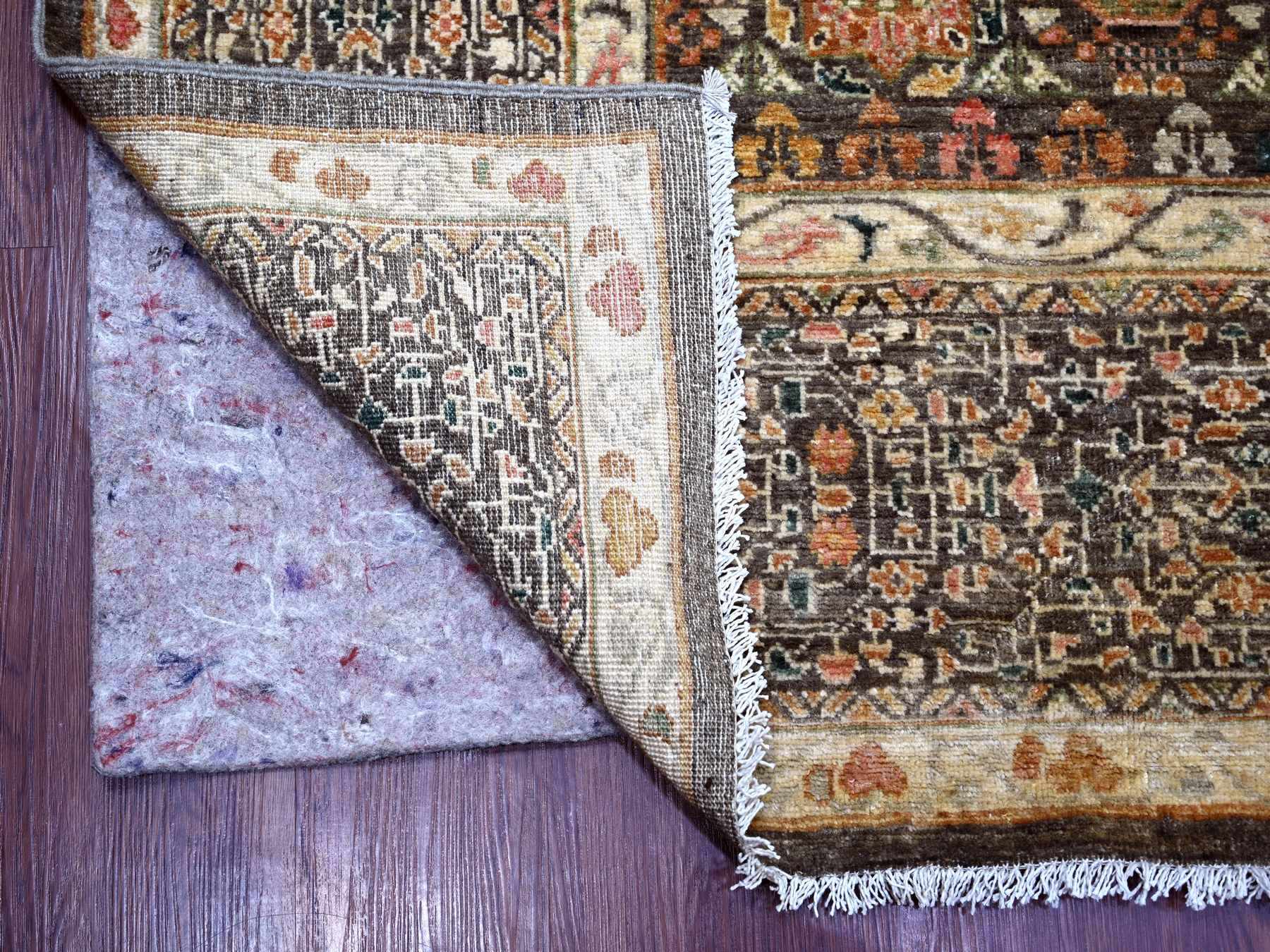 Mamluk Mamluk hand-knotted wool rug in Gray, 8'11" x 12' — SKU O022226 (view 4)