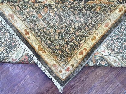 Mamluk Mamluk hand-knotted wool rug in Gray, 8'11" x 12' — SKU O022226 (view 6)