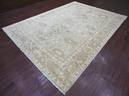 Mahal Oushak hand-knotted wool rug in Gray & Brown, 8'8" x 11'11" — SKU O022227 (view 3)