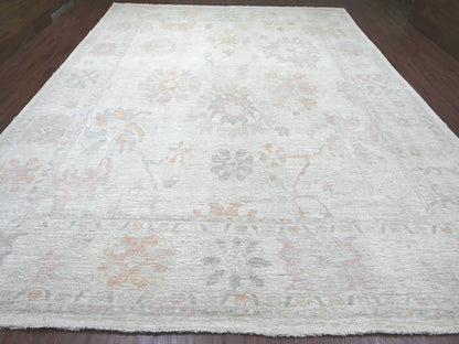Oushak Oushak hand-knotted wool rug in Gray, 11'9" x 14'6" — SKU O022232 (view 2)